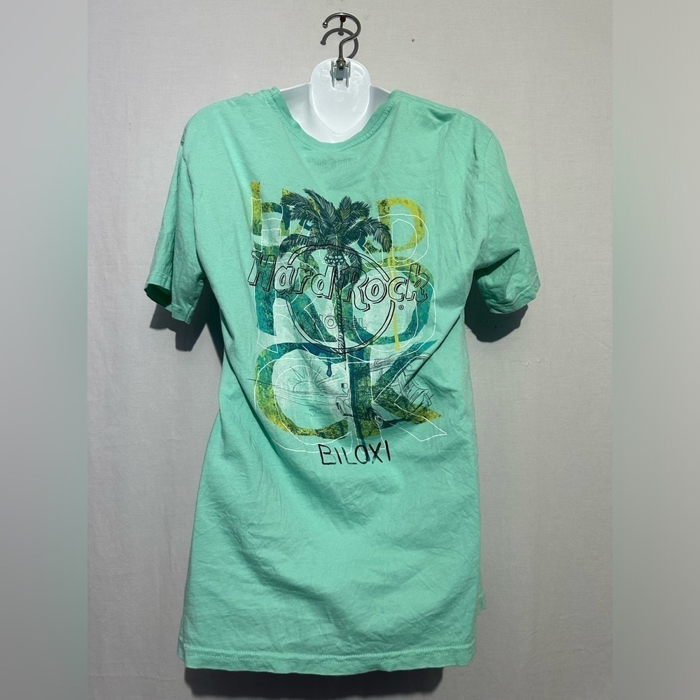 Hard Rock Cafe Mint Green T-Shirt - Picture 3 of 4